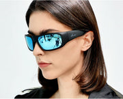 OhO sunshine Smart Glasses Unisex,Polarized Sunglasses with Bluetooth Speaker,Athletic/Outdoor UV Protection and Voice Control