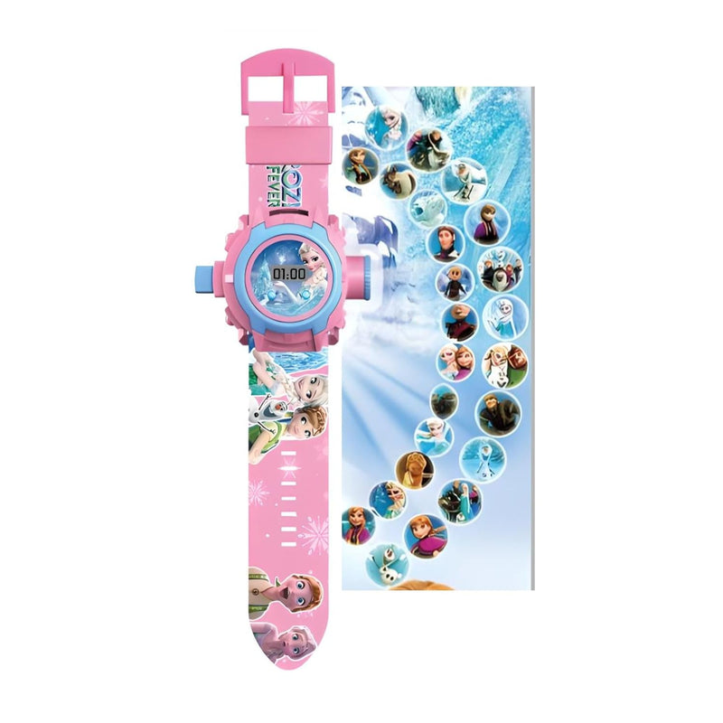 RASAON™ 24 Images Projector Watch Digital Wrist Watch for Boys and Girls Spiderman Ironman Super man Doraemon Captain america barbie and More