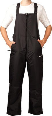 Men's Men's Classic Insulated Overalls Bib skiing-pants - XX-Large/34 Inches Inseam Black