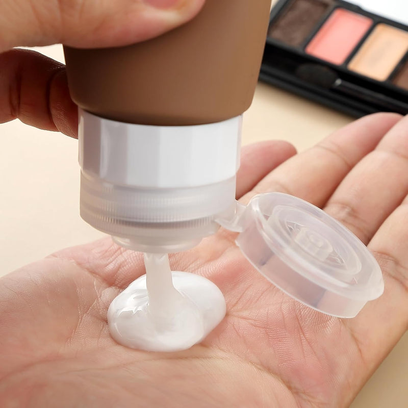 Gemice Bottles for Toiletries Tsa Approved Travel Size Containers BPA Free Leak Proof Refillable Liquid Travel Accessories for Cometic Shampoo and Lotion Soap