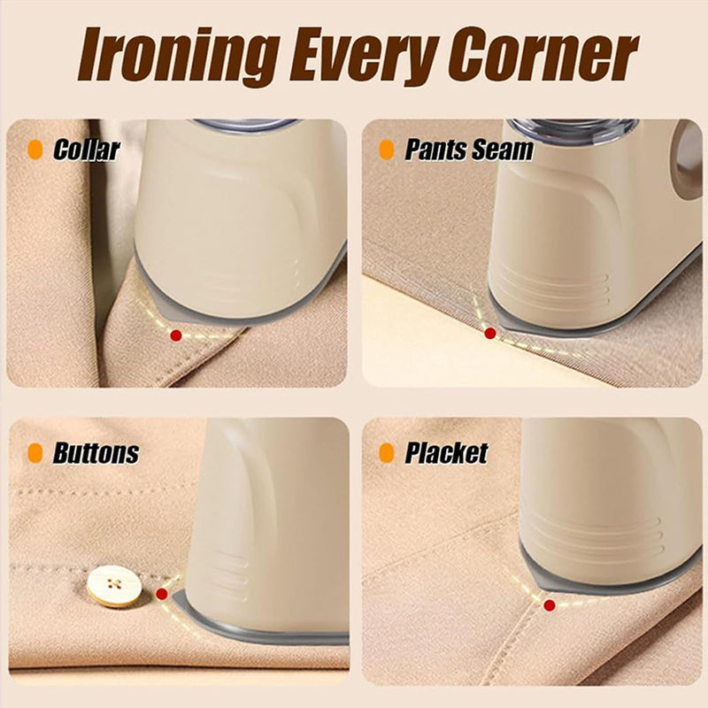 Clothes Steamer,Travel Portable Garment Iron | Handheld Vacuum Clothes Steamer Garment Wrinkles Remover, 1000W Fast Heating Steam Iron for Home Travel Dorm