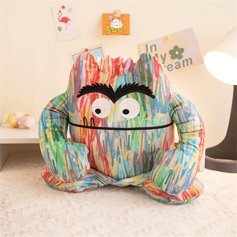 Colour Monster Doll Cute Emotion Monsters Animal, Inspired by Colourful Comic Books, Ideal Gift for Adults, Ideal for Birthdays, Holidays, and Room Décor