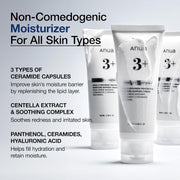 3 Ceramide Panthenol Moisture Barrier Cream, Hydrating Face Moisturizer for Normal Skin, Panthenol, Ceramide, Centella for Skin Barrier Non Comedogenic, Korean Skincare (100ml/ 3.38 fl. oz.)