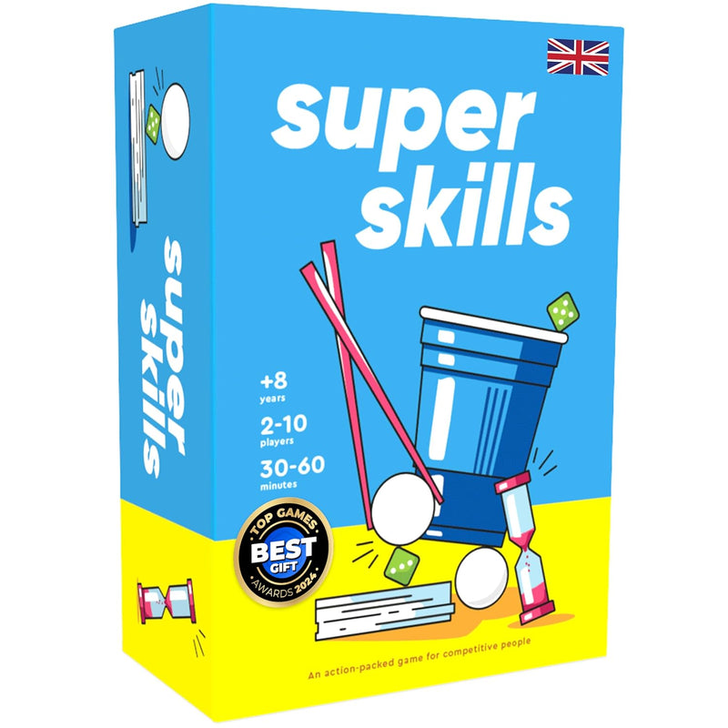 The World Game Super Skills - Action for Competitive People - Beat Your Friends at 120 Challenges - Fun Group Activity for Family Night or Party with Kids, Teen
