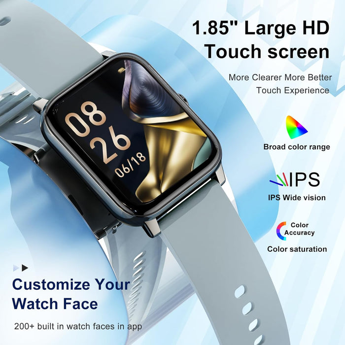 Smart Watch for Women Fitness Tracker: Gold Smart Watches for Women Digital Mens watches Make/Answer Call Waterproof Running Smartwatch Android Phone iPhone Samsung Compatible Heart Rate Monitor