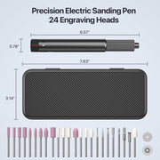 NALACAL Electric Engraving Pen, USB Rechargeable Rotary Tool with 24 Bits, Cordless DIY Jewelry Engraver for Wood, Glass, Stone, Carving, Resin