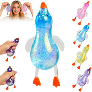 SLEEPHEADCute Duck Squishy Stress Ball - Ultra Squishy Slow Rising Sensory Fidget Toy, Soft Moldable Gel Ball for Anxiety Relief, Calming Tool for Focus & Concentration, Fun Gift for Adults (Blue)
