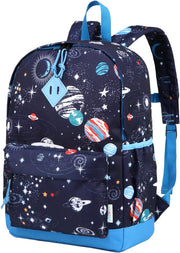 Kids Backpack for Boys, Girls Cute Backpack for School Children's Bookbag - Blue Space