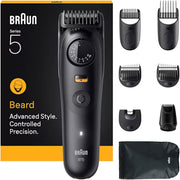 Braun Body Groomer Series 3, BG 3530 with 3+ Accessories, Extra Skin Protection, 80 Min Battery Life, Gentle Shaving & Trimming, Waterproof, Designed in Germany - Grey - BT 5560