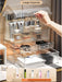 U-HOOME Makeup Organizer,Cosmetic Storage Display Case with Drawer and Dustproof Cover,Vanity Organizer Fits,Makeup Brushes, Lipsticks For Vanity, Bedroom, and Bathroom Skincare Organizer (Clear)