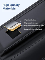 Owntow Universal Fit Car Gap Filler, Premium Leather Car Seat Gap Filler Organizer, Car Organizer Car Accessories for Women Men, Car Essentials for Car SUV Truck (Black, 2 Pack)