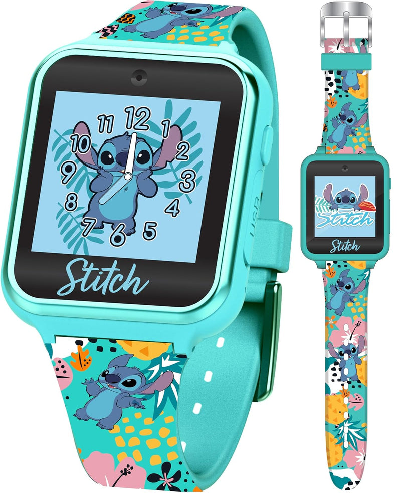 Disney Stitch Kids Smart Watch with 10 Customizable Faces