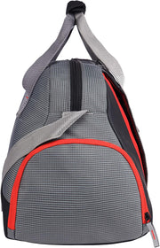 Yoga 30L Medium Water Resistant Travel Duffle Bag/Gym Bag/Sports Duffle for Men/Women(Grey-Black-Orange)