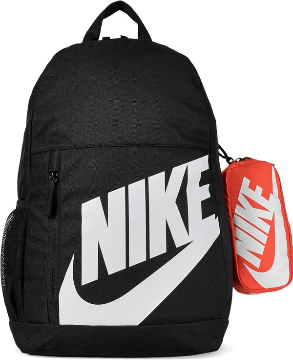 Y Nk Elmntl Bkpk Shoebox Kids Backpack, Blackorange(White), One Size