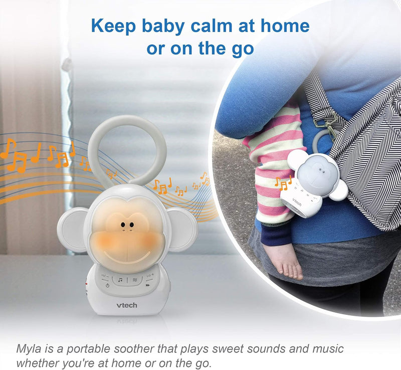 VTech BC8211 Myla the Monkey Baby Sleep Soother with a White Noise Sound Machine - Monkey