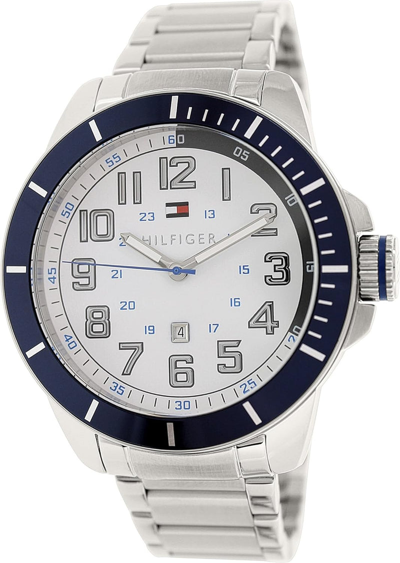 Tommy Hilfiger LA ESSENTIALS Men Watch, Analog - WHITE / SILVER