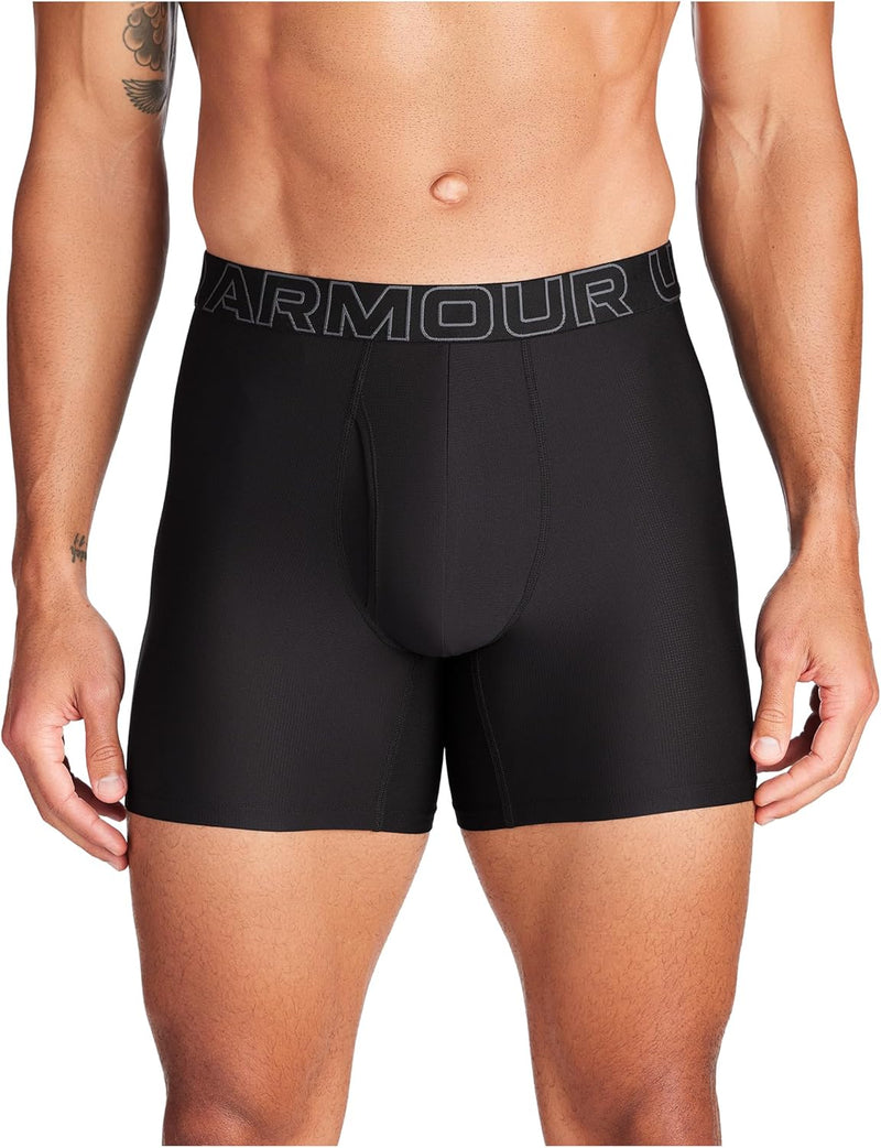 Men's Tech Mesh Shorts - Black Solid - Core 3 Pack L