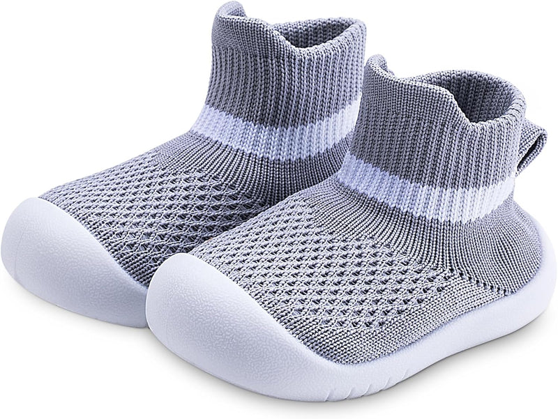 Baby Toddler Non-Skid Sock Shoes Indoor Slipper Breathable Cotton Mesh Lightweight Sole Infant Boy Girls Kids Children