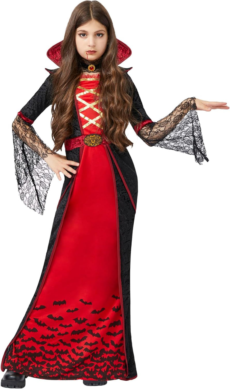 Spooktacular Creations Girls Vampire Costume, Deluxe Halloween Vampire Outfit, Victorian Gothic