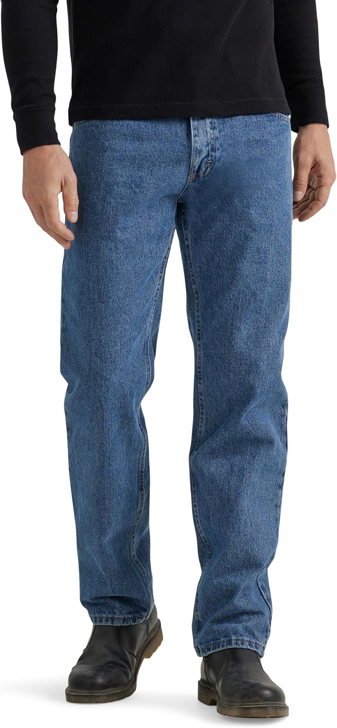 Wrangler Mens Classic 5-pocket Regular Fit Cotton Jean jeans - Vintage Blue Grey