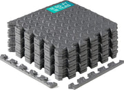 Interlocking Foam Mats for Gym Exercise Equipment (30cx30cm Each Tile - Pack of 12 Tiles For 1 Square Meter) Eva Interlocking Floor Tiles - B. Grey - 12 Tiles (12 Square Feet)