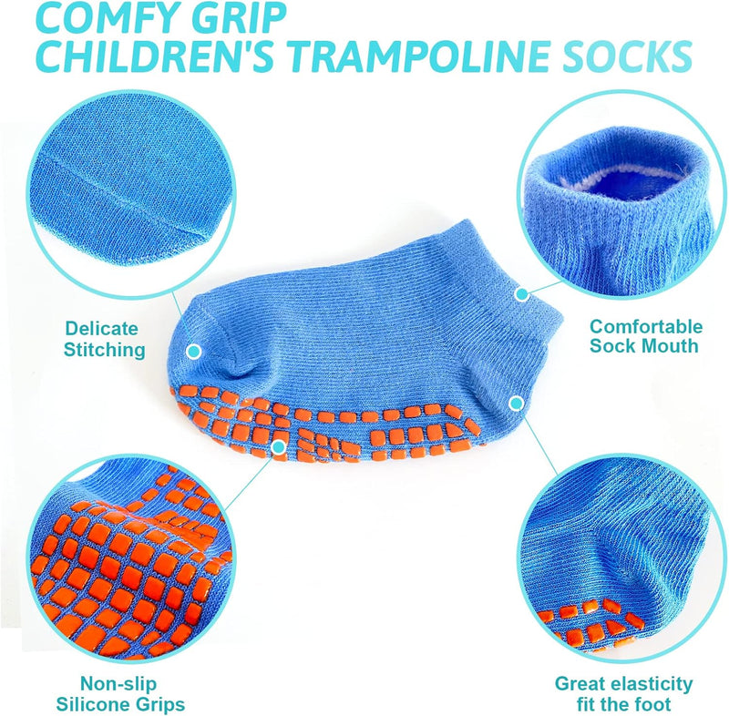 SKY-TOUCH Toddler Grips Ankle Socks, Non Slip Socks for Kids, Low Cut Anti-Skid Floor Socks for 1-3 Years Baby Boys and Girls, 8 Pairs