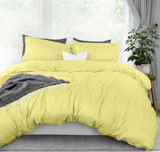 Utopia Bedding Duvet Cover Twin Size Set - 1 Duvet Cover with 1 Pillow Sham - 2 Pieces Comforter Cover with Zipper Closure - Ultra Soft Brushed Microfiber, 68 X 90 Inches (Twin/Twin XL, White) - King Yellow