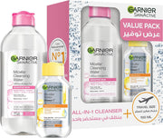 Skin Active Micellar Water Classic 400ml - Makeup Remover - 400 ml Classic + Brightening (400 ml + 100 ml)