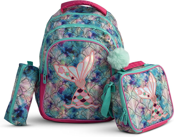 3 in 1 Backpack for Girls Kids Bags School Bags Baby with Lunch Bag & Pencil Box For Girls Boys Preschool Backpacks for Girls Mini Small Toddler Backpack for Age 3+ Years (Cute Girl-Set) - Fairy Design- Set