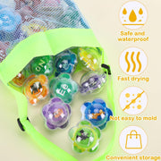 Animal Alphabet Double Sided Bath Toys with Storage Bag,Floating Spelling Bath Letters for Water Toys for Toddlers 1-3,Baby Pool Float Beach Essentials Gifts for Babies