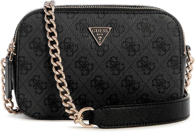 Womens Noelle Camera Crossbody Handbag - Charcoal Logo
