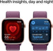 Apple Watch Series 10 GPS + Cellular 46 mm Smartwatch with Jet Black Aluminium Case with Ink Sport Loop - One Size. Fitness Tracker, ECG App, Always-On Retina Display, Carbon Neutral