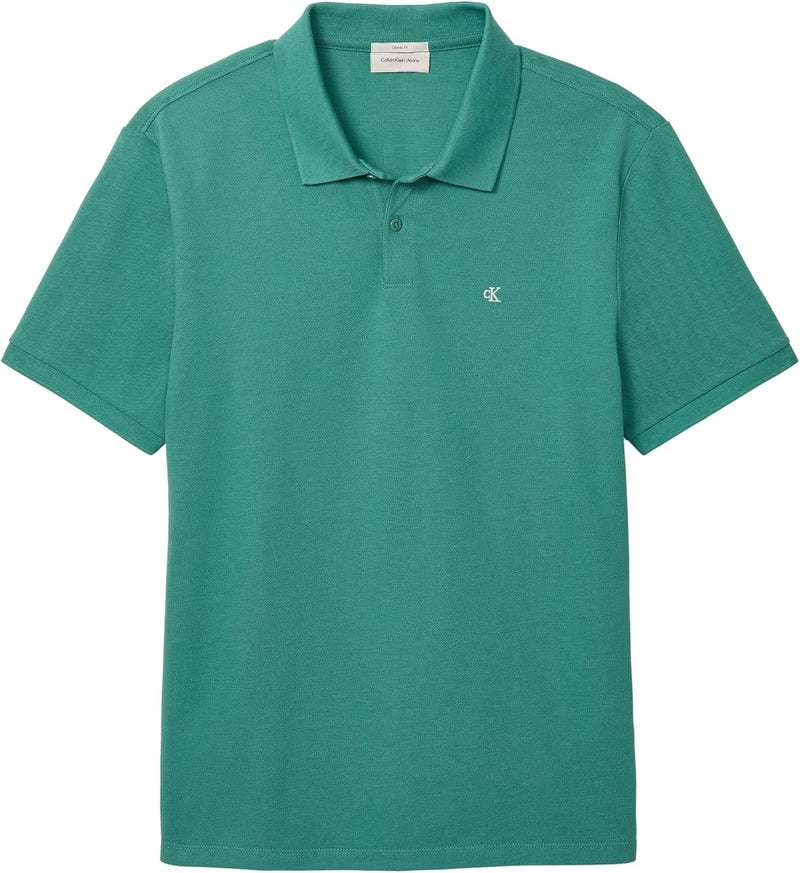 Mens SS MONOGRAM PIQUE PO Polos - Wild Green