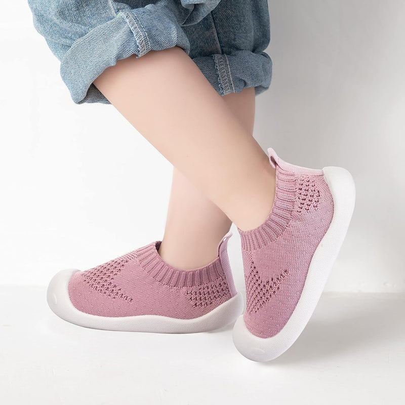 Baby Toddler Non-Skid Sock Shoes Indoor Slipper Breathable Cotton Mesh Lightweight Sole Infant Boy Girls Kids Children