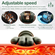Neck Massager with Hands, Bionic Heated Shiatsu Neck & Back Massager, Wireless Portable Deep Tissue Electric Massage with Human Hand Simulation Heat Function for Neck, Shoulder & Back Relaxation