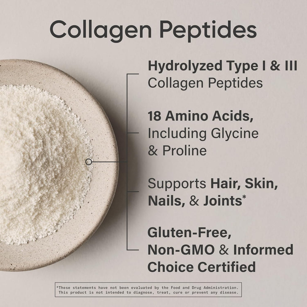 Grass-Fed, Certified Paleo Friendly, Non-GMO and Gluten-Free Unflavored Collagen Peptides Powder (16 oz) pack may vary