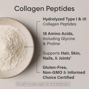 Grass-Fed, Certified Paleo Friendly, Non-GMO and Gluten-Free Unflavored Collagen Peptides Powder (16 oz) pack may vary
