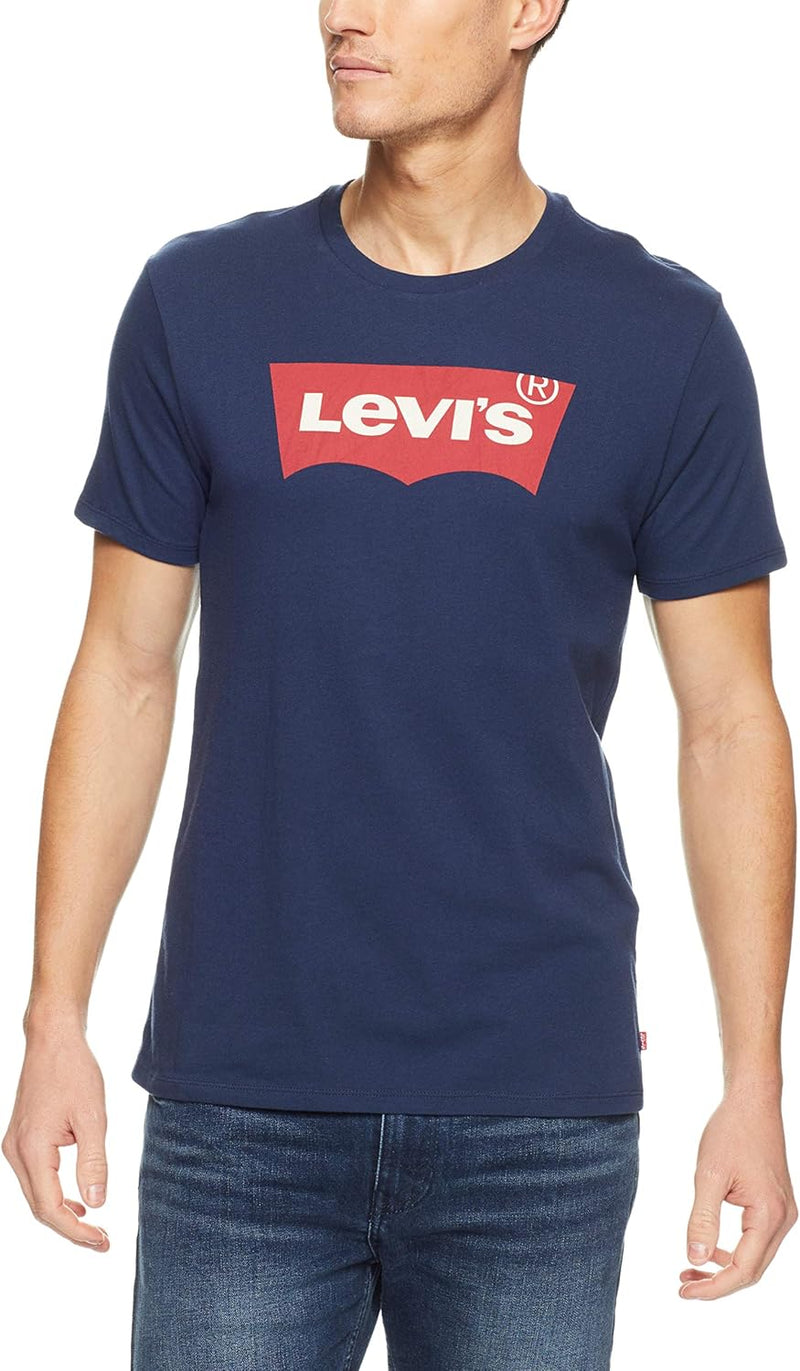 Men's Graphic Set-in Neck T-shirt - Blue