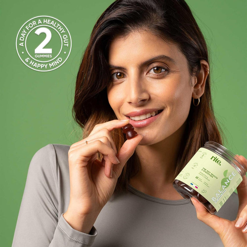 Balance sugar-free Vitamin Gummies Probiotics, Botanicals, Chromium, L-carnitine Ensure a better digestion, improve gut health, curb food cravings 60 Vegan Gummies Delicious Apple flavour