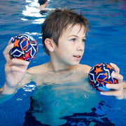 Zoggs Unisex Baby (Set of 2) Kids Water Friendly Neoprene Covered Splash Balls, Orange/Blue, Set 2 UK