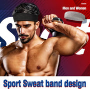 Sweatbands Sports Headband for Men & Women, Moisture Wicking Hairband Athletic Towel Headbands Cotton Head Sweat Bands for Running, Cycling, Yoga, Spa - Yellow 12 Pack