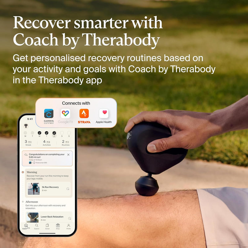Therabody TheraGun Mini Massage Gun for Pain Relief, 3rd Gen Black Percussion Therapy