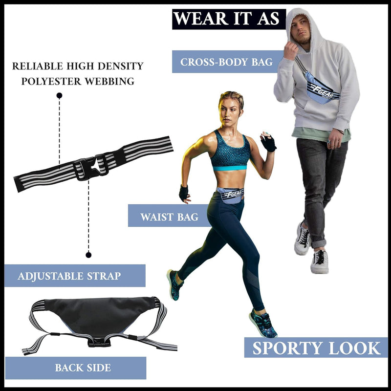 Enzo Sports Waist Bag (Lavender Iron Gate)