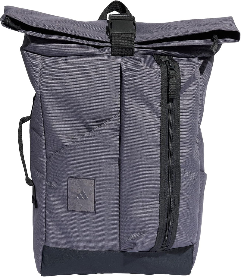 adidas adidas Utility Backpack Roll Top, Recycled Polyester, Grey