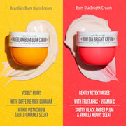Mini Body Cream Duo Set, Brazilian Bum And Bom Dia Bright Cream, 2 X 25 Ml Care Vitamin C Formula
