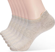 ATBITER Unisex Adult Athletic Socks Socks - 6 Pairs-beige Nude
