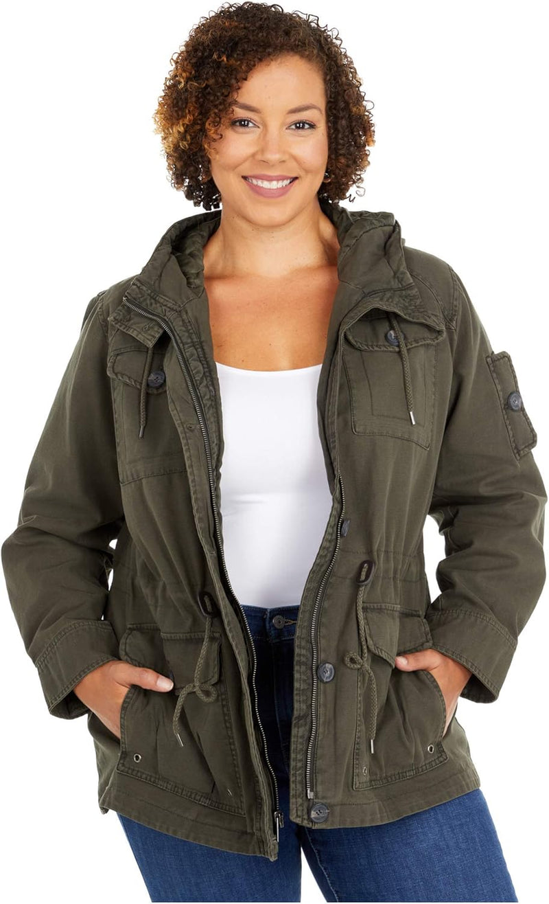 Levi's Women's Cotton Four Pocket Hooded Field Jacket (Standard & Plus Sizes)