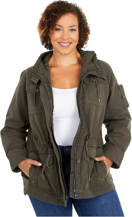 Levi's Women's Cotton Four Pocket Hooded Field Jacket (Standard & Plus Sizes)
