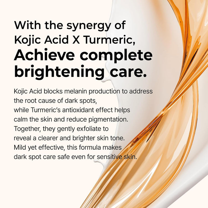 Peel Shot Kojic Acid Turmeric Serum Exfoliating Dark Spot Corrector With Aha/Bha & Niacinamide, Brightening & Even Complexion Facial Serum 2.71 Fl Oz (Pack of 1)