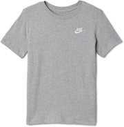 Unisex Kids K Nsw Tee Emb Futura Lbr Shirt - DK GREY HEATHER
